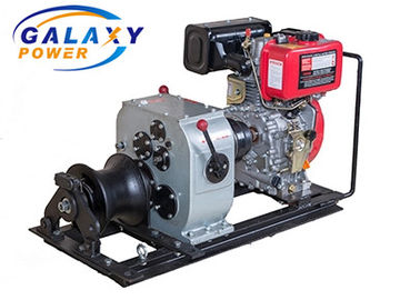 Động cơ đơn bánh xe 5 tấn điện diesel với dây thừng có thể tùy chỉnh để kéo hoặc nâng trên cần cẩu Phụ kiện đường truyền