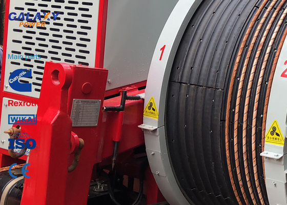 77kw 103hp Máy căng thủy lực Động cơ imported Căng thẳng ngắt quãng tối đa 2x45 / 1x90kN Thiết bị tạo chuỗi