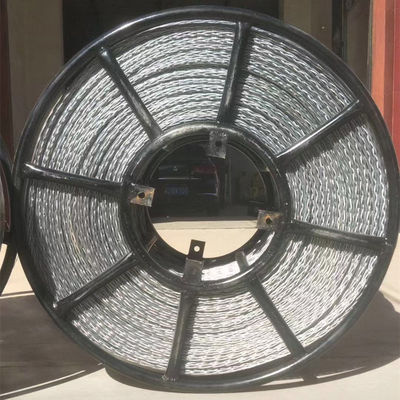 Dây thép không quay mạ kẽm cường độ cao, Dây kéo chịu xoay để xâu chuỗi đường dây truyền tải, công trình kéo cáp và rải dây dẫn