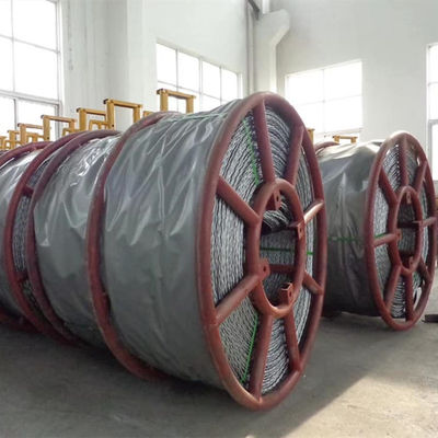 Dây thép không quay mạ kẽm cường độ cao, Dây kéo chịu xoay để xâu chuỗi đường dây truyền tải, công trình kéo cáp và rải dây dẫn