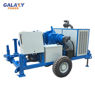 Max Pull Force 100kn Thiết bị kéo cáp ngầm 49.2hp Máy kéo thủy lực