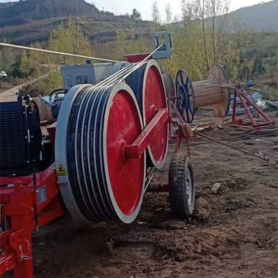 Máy kéo căng thủy lực 1X30KN dây dẫn 66KV và mặt đất
