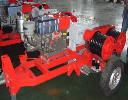 Tời thủy lực diesel 5t 50kn để vận chuyển