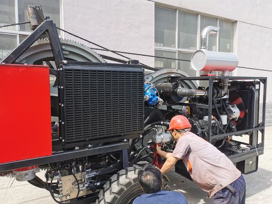 Bộ căng cáp thủy lực 97kw 2x40kN với hệ thống phanh khí