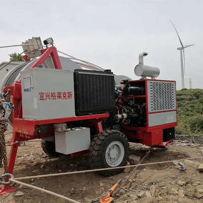 Máy kéo căng và kéo dây trên không GL2X40 KN, điện áp cao, cho dây dẫn đôi